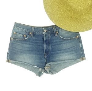 Levi's Cut Off Jean Shorts Classic 501